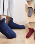 Verdrehte Winter-Fleece-Socken - Snooze Soles