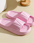 Stripe Design Home Slippers - Snooze Soles