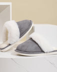 Winter Warm Plush Slippers Home Indoor Non-slip Bedroom Floor Soft Fuzzy Slipper For Couple Fashion Solid House Shoes - Snooze Soles