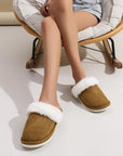 Winter Warm Plush Slippers Home Indoor Non-slip Bedroom Floor Soft Fuzzy Slipper For Couple Fashion Solid House Shoes - Snooze Soles